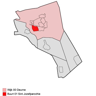 Bestand:Map - NL - Deurne - Wijk 00 Deurne - Buurt 01 Sint Jozefparochie.jpg