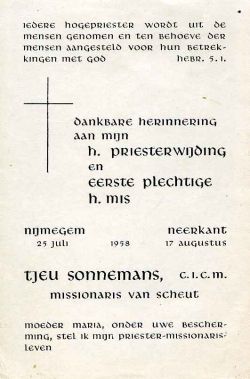 Sonnemans, tjeu priesterwijding 1958 a.jpg