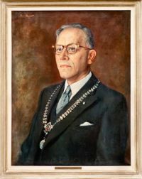 Mr. M.J.J. Lambooij 1939-1946 Geschilderd door Theo van Delft
