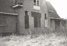 Het in verval geraakte tramstation in 1968