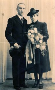 Piérre van Bree en Petronella Janssen in 1942.