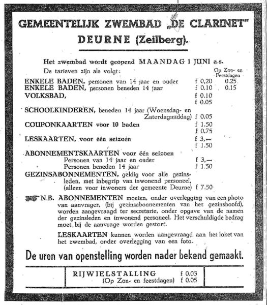 Bestand:Zwembad Clarinet adv Nieuwsblad van deurne 1942-05-23 1.jpg