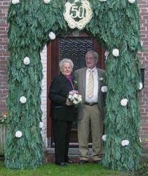 Gouden bruiloft van zoon (5) Toon Engelen en Cisca Munsters in 2006.